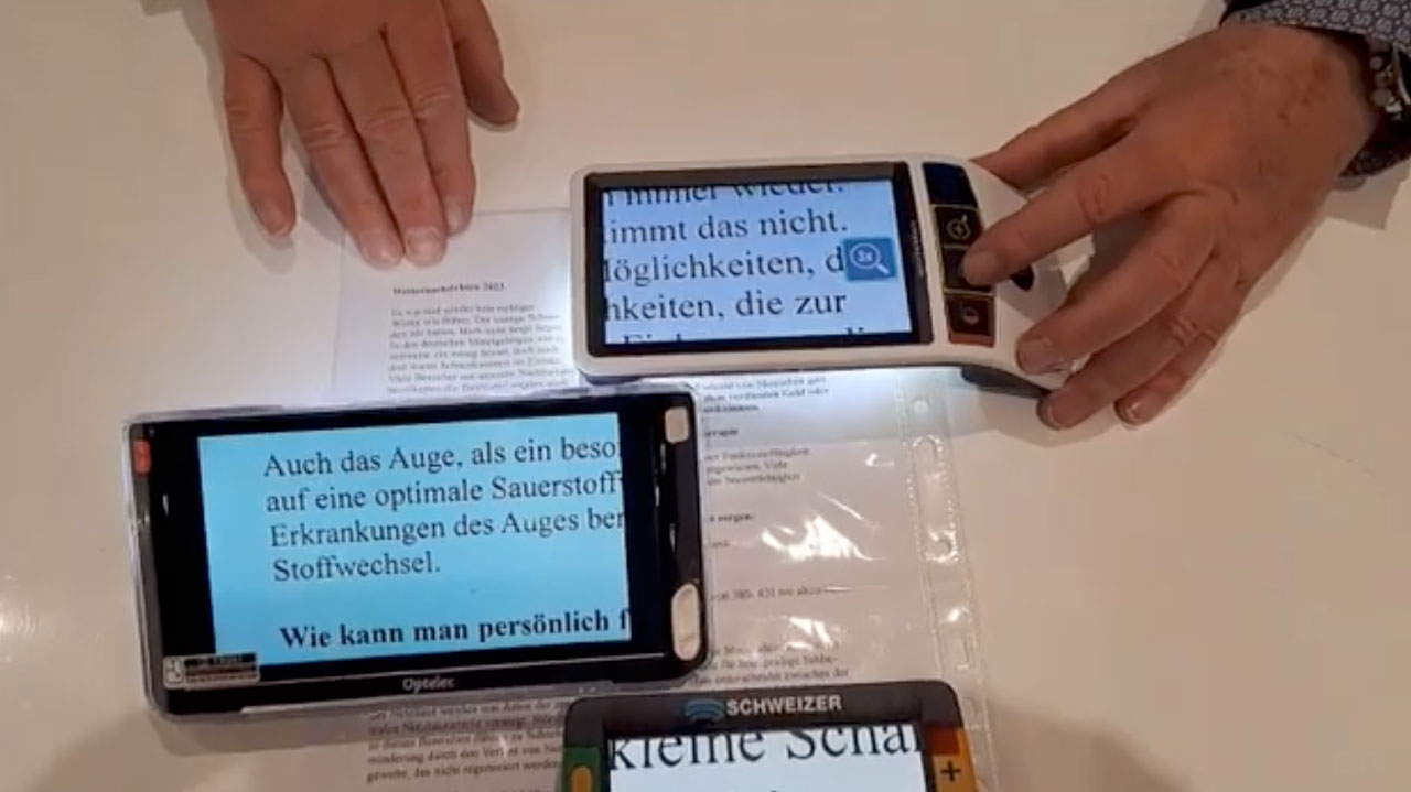 Elektronische Lupen – Wenn die Brille nicht mehr ausreicht